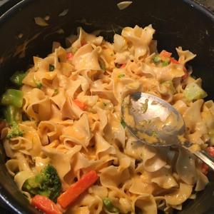 Cheesy Vegetables and Noodles image