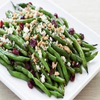 Green Beans with Walnuts, Cranberries and Feta image
