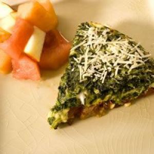 Spinach Frittata with Tomatoes and Goat Cheese_image