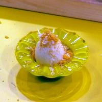 Ice Cream with Toasted Coconut Topping_image