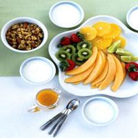 Fresh Fruit Platter with Ginger-Mango Sauce_image