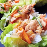 Asian Chicken and Rice Lettuce Wraps_image