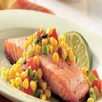Grilled Salmon with Corn Salsa_image