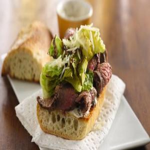 Grilled Caesar-Flank Steak Sandwiches_image