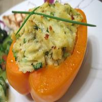 Potato-Stuffed Red Bell Peppers image