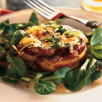 Bacon-Wrapped Eggs with Polenta image