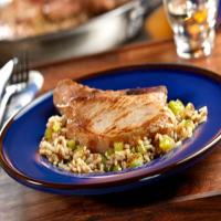 PORK CHOPS & French Onion Rice surprise, By Freda image
