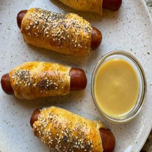 Brats in a Blanket with Beer Mustard_image