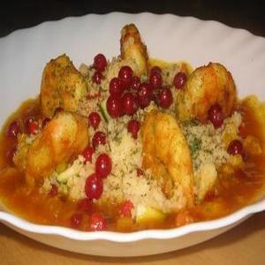 Moroccan Prawns With Couscous image