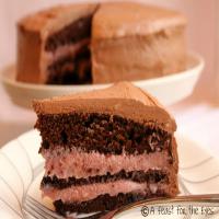 Chocolate Mocha Cake with Raspberry Buttercream Filling & Chocolate Fluff Frosting Recipe - (4.4/5)_image