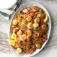 Lemony Scallops with Angel Hair Pasta_image