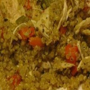 Quinoa Pilaf with Shredded Chicken_image