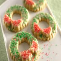 Christmas Wreath Sugar Cookies image