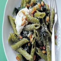 One-Pot Penne with Spinach, Ricotta, and Pine Nuts image