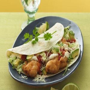 Crispy Fish Tacos with Spicy Sweet-and-Sour Sauce_image