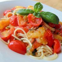 Roasted Cherry Tomatoes with Angel Hair_image