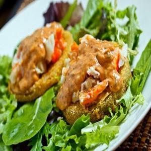 Fried Green Tomatoes with Crab Remoulade Recipe - (4.5/5) image
