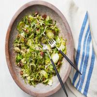 Shaved Brussels Sprouts Salad with Pecans image