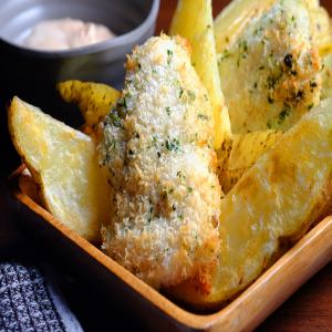 Asian Baked Fish and Chips_image