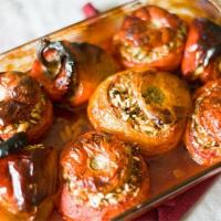 Greek Stuffed Tomatoes and Peppers (Yemista)_image