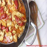Veal with Peppers and Mushrooms._image