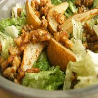 Grilled Pears With Gorgonzola, Walnuts & Vinaigrette Salad image