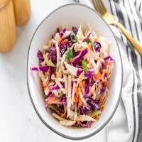 Coleslaw Salad With Purple Cabbage_image