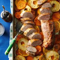 Orange-Glazed Pork with Sweet Potatoes image