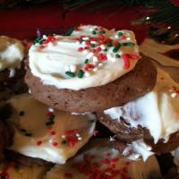 Devils Food Drop Cookies (With Cream Cheese Frosting) image