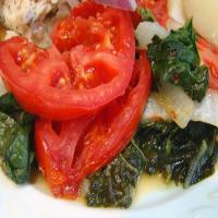 Swiss Chard With Tomato and Bacon image