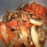 Mushroom, Tomato and Onion Saute image