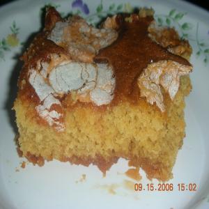 Butterscotch Cake With Marshmallows image