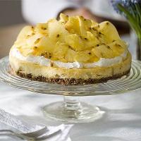 Pineapple & passion fruit cheesecake image
