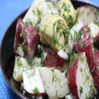 Warm Red Bliss Potato Salad with Artichokes, Capers, and Lemony Dill Vinaigrette_image