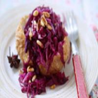 Baked red cabbage with apple_image