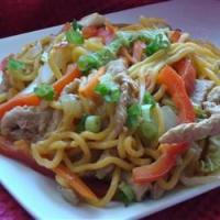 Sweet and Spicy Pork and Napa Cabbage Stir-Fry with Spicy Noodles_image