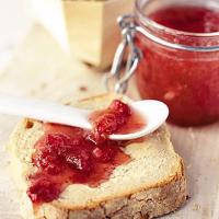 No-cook strawberry jam image