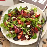 Mozzarella Strawberry Salad with Chocolate Vinaigrette image