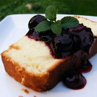 Sour Cream Lemon Pound Cake with Cherry Compote image