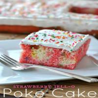 Strawberry Jell-O Poke Cake Recipe - (4.4/5) image