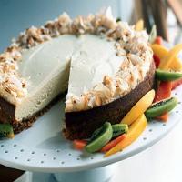 Tropical Cheesecake with Coconut Shortbread Crust_image