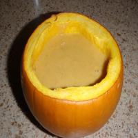 Pumpkin Soup in Pumpkin Bowls image