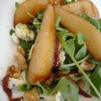 Caramelised Pear and Rocket (Arugula) Salad With Blue Cheese image