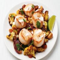 Scallops with Curried Cauliflower image
