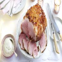 Slow cooked gammon with mustard sauce_image