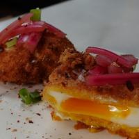 Crispy Fried Poached Eggs image