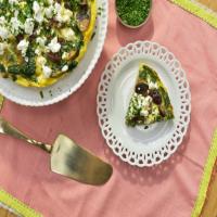 Frittata with Spinach, Olives and Chicken Sausage image