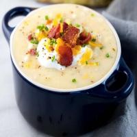 Loaded Baked Potato Soup with Bacon_image