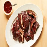 Spice-Rubbed Baby Back Ribs With Chipotle-Bourbon Barbecue Sauce_image