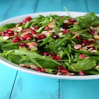 Spinach, Arugula, Almond & Pomegranate Salad Recipe - (4.2/5)_image
